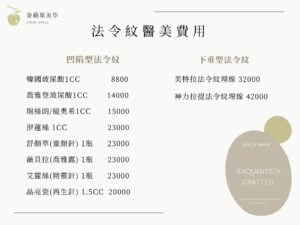 法令紋醫美費用