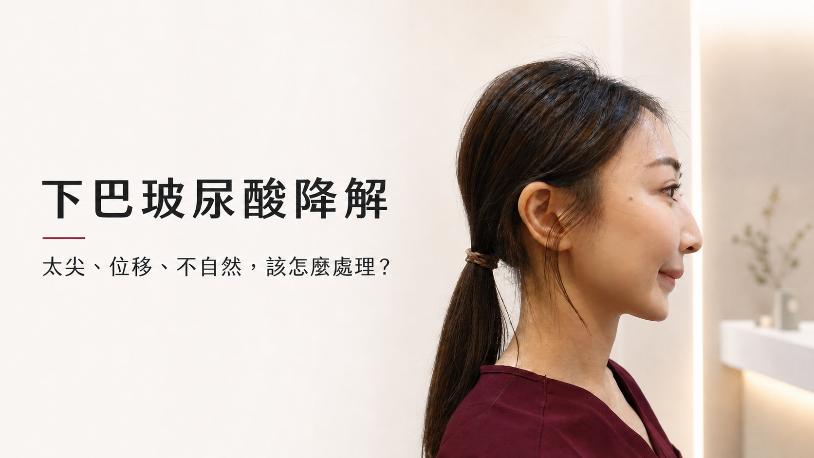 下巴玻尿酸後悔怎麼辦?下巴玻尿酸降解酶該不該施打?